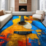 Chic Abstract Guitar Silhouette(Blue)