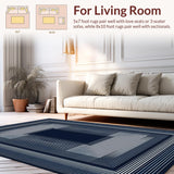 Contemporary Geometric Navy Elegance(Blue)