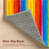 Charming Multicolored Striped Aesthetic(Blue)