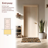 Ultra Soft Area Rug, Non Slip, Stain Resistant, Washable Area Rugs for Living Room, Bedroom, Irregular Animal Print Bedroom Faux Fur Carpet(Yellow)