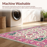 Ultra Soft Area Rug, Non Slip, Stain Resistant, Washable Area Rugs for Living Room, Bedroom, Timeless Elegant Soft Palette(Ivory)