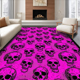 Ultra Soft Area Rug, Non Slip, Stain Resistant, Washable Area Rugs for Living Room, Bedroom, Dramatic Dark-Themed Welcome Mat(Pink)