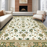 Ultra Soft Area Rug, Non Slip, Stain Resistant, Washable Area Rugs for Living Room, Bedroom, Durability Meets Style in Intrigue(Ivory)