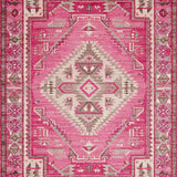 Ultra Soft Area Rug, Non Slip, Stain Resistant, Washable Area Rugs for Living Room, Bedroom, Vibrant Hot Pink Rustic Style(Pink)