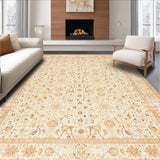 Ultra Soft Area Rug, Non Slip, Stain Resistant, Washable Area Rugs for Living Room, Bedroom, Rustic Tan for Entryway Traditional(Beige)
