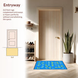 Colorful Playful ABC Motif(Blue)