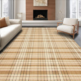 Contemporary Brown Lattice Artistry(Beige)