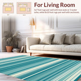 Contemporary Reversible Patterned Mat(Blue)
