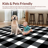 Cozy Earthy Tones Checked Visual(Black)