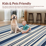 Cozy Textured Ogee Arrangement(Blue)