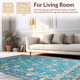 Rustic High Low Damask Aesthetic(Blue)