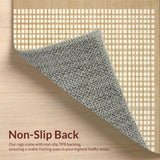 Ultra Soft Area Rug, Non Slip, Stain Resistant, Washable Area Rugs for Living Room, Bedroom, Rustic Warm Beige Decorative Pattern(Beige)