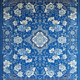 Stylish Abstract Ogee Patterned(Blue)