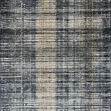 Ultra Soft Area Rug, Non Slip, Stain Resistant, Washable Area Rugs for Living Room, Bedroom, Boho Black & White Stripe Area Rug(Gray)