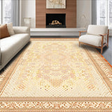 Ultra Soft Area Rug, Non Slip, Stain Resistant, Washable Area Rugs for Living Room, Bedroom, Exotic Zoulou Boho Animal Print Area Ivory Terracotta Brown Beige(Beige)