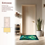 Playful Cartoonish Space Theme Decor(Green)