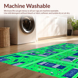 Whimsical Non Toxic Cityscape Design(Green)