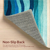 Contemporary Flowing Wave Art(Blue)