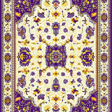 Lively Purple and Gold Graphic Flair(White)