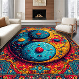 Ultra Soft Area Rug, Non Slip, Stain Resistant, Washable Area Rugs for Living Room, Bedroom, Traditional Multi Aesthetic Home Decor Area Carpet(Blue)