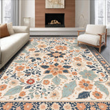 Navy Blue Orange Dining Room Boho(Beige)