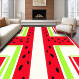 Ultra Soft Area Rug, Non Slip, Stain Resistant, Washable Area Rugs for Living Room, Bedroom, Vibrant Fruit-Inspired Decorative Touch(Red)