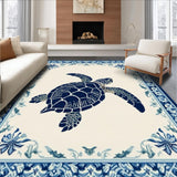 Coastal Blue Turtles Aesthetic(Beige)