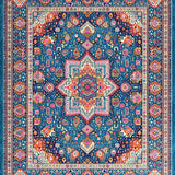 Eclectic Vintage Medallion Motif(Blue)