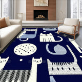 Charming Vintage Feline Artwork(Blue)