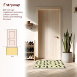 Ultra Soft Area Rug, Non Slip, Stain Resistant, Washable Area Rugs for Living Room, Bedroom, Striking Monochrome Feline Art(Beige)