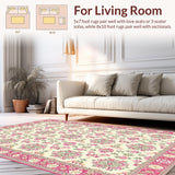Elegant Multi Color Damask Style(Ivory)