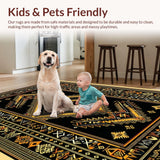 Elegant Earthy Colorful Medallion(Black)