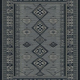 Ultra Soft Area Rug, Non Slip, Stain Resistant, Washable Area Rugs for Living Room, Bedroom, Sophisticated Heathered Patterned Elegance(Gray)