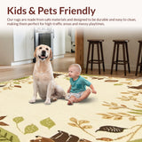 Beige Nursery Highlighting Playful Bear and Woodland Iconography(Beige)