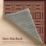Ultra Soft Area Rug, Non Slip, Stain Resistant, Washable Area Rugs for Living Room, Bedroom, Whimsical Textured Jute Weave(Brown)