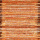 Ultra Soft Area Rug, Non Slip, Stain Resistant, Washable Area Rugs for Living Room, Bedroom, Vibrant Autumn Tiled Motif(Orange)