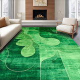 Elegant Olive Green Abstract Design(Green)