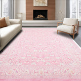 Ultra Soft Area Rug, Non Slip, Stain Resistant, Washable Area Rugs for Living Room, Bedroom, Playful Soft Pink Decorative Theme(Pink)