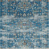 Striking Earthy Floral Composition(Blue)