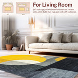 Ultra Soft Area Rug, Non Slip, Stain Resistant, Washable Area Rugs for Living Room, Bedroom, Doormat Decor Vibe Curator Only Good Energy Allowed Inside(Yellow)