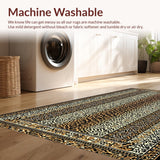 Ultra Soft Area Rug, Non Slip, Stain Resistant, Washable Area Rugs for Living Room, Bedroom, Charming Cartoon Animal Motif(Black)