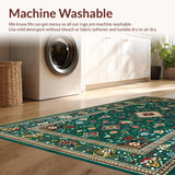 Vintage Ethnic Ornate Medallion(Green)