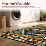Rustic Earth Tones Tribal Motif(Blue)