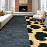Ultra Soft Area Rug, Non Slip, Stain Resistant, Washable Area Rugs for Living Room, Bedroom, Sleek Contemporary Cheetah Aesthetic(Gray)