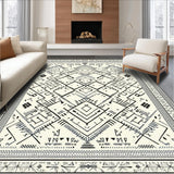 Elegant Geometric Cream and Black(Black)