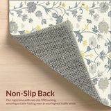 Contemporary Gray Florals(Ivory)