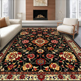 Elegant Black Floral Symmetry(Black)