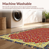 Striking Colorful Floral Tapestry(Red)