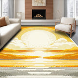 Stylish Retro Floral Imprint(Yellow)