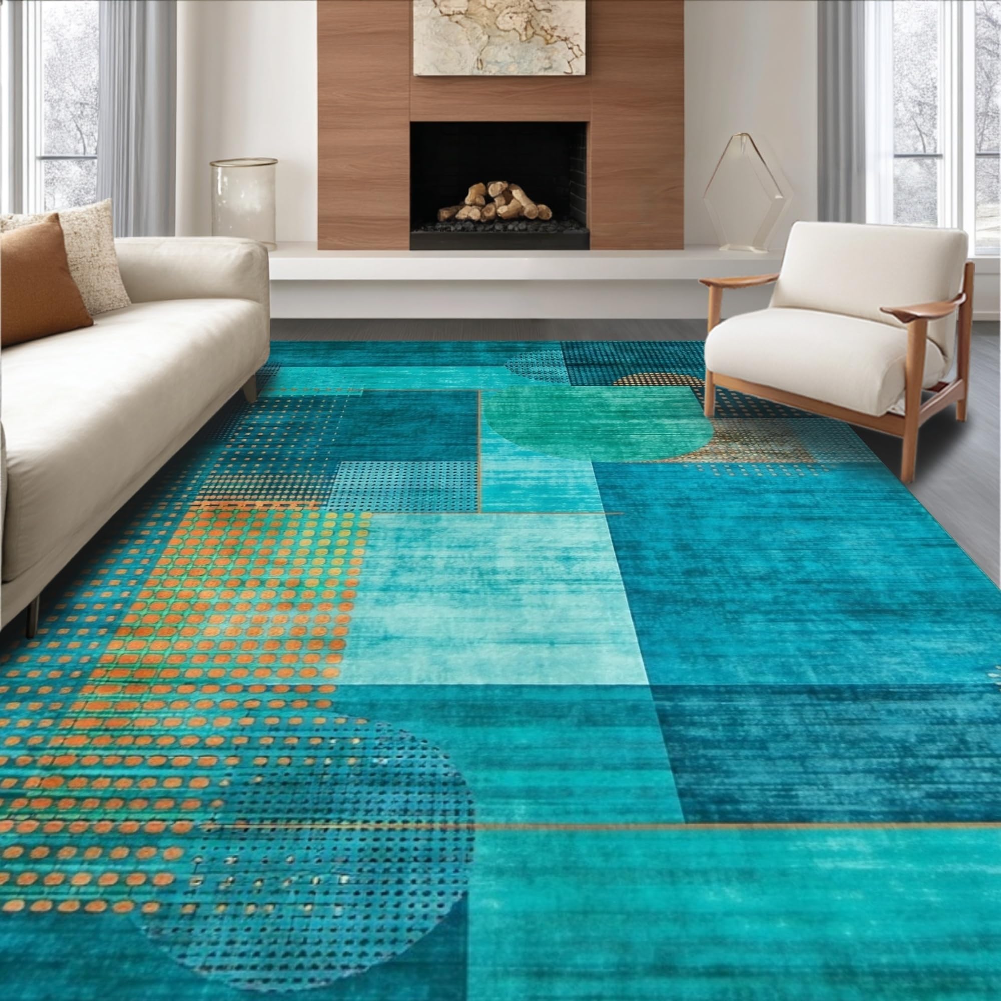 Elegant Smooth Line Motif Rug – ODIKA